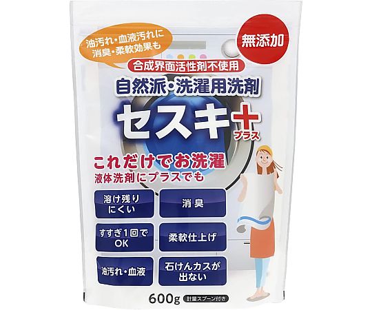 自然派・洗濯用洗剤 セスキプラス 600g画像
