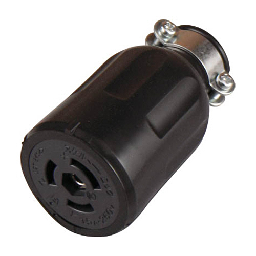 引掛形 ｺﾞﾑｺﾈｸﾀﾎﾞﾃﾞｨｰ 接地3P15A250V 1個画像