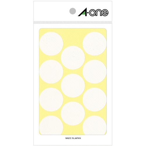 ｶﾗｰﾗﾍﾞﾙ 丸型 直径30mm 白 1ﾊﾟｯｸ(154片:11片×14ｼｰﾄ)画像