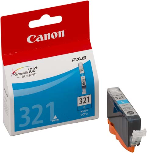 純正インク　ＢＣＩ－３２１Ｃ　シアン２個以上画像