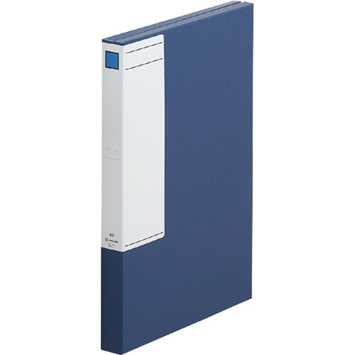 図面ﾌｧｲﾙGS A2 2つ折 背幅40mm 厚型 ﾎﾞｰﾄﾞ表紙(青) 1冊画像