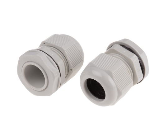 ケーブルグランド, 径：M25, 材質：ナイロン 66, ロックナット付き 1袋（10個入）