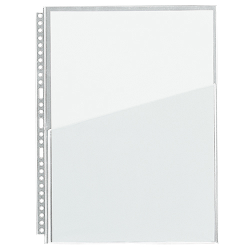 ﾌﾞｯｸﾎﾟｹｯﾄW A4ﾀﾃ 30(2･4)穴 1ﾊﾟｯｸ(10枚)画像