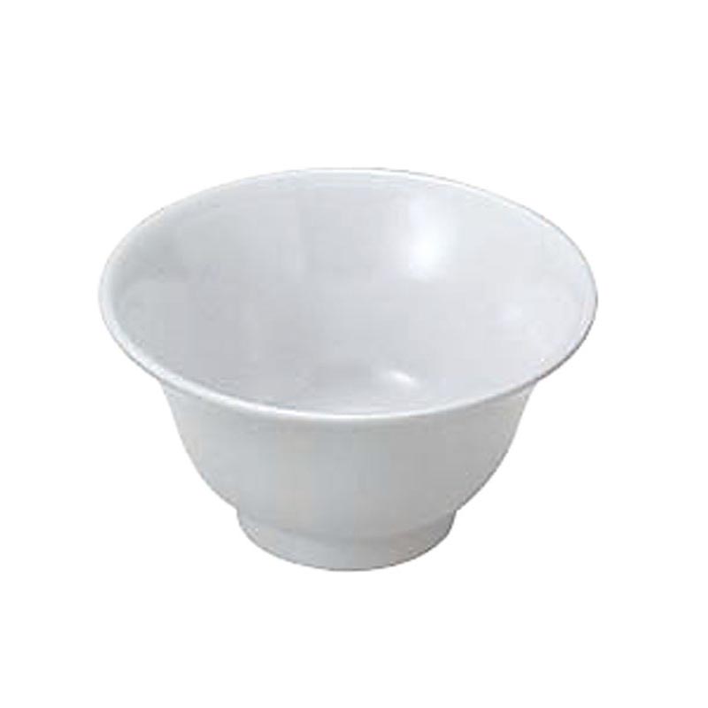 メラミン食器 No.20W 給食用食器湯呑 羽反り (白) エンテック画像