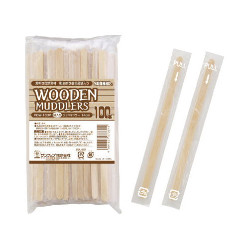 ウッドマドラー　ＰＰ包装入　１００本入×５画像