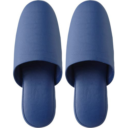 抗菌多機能ビニールスリッパ　前とじ　ネイビー画像