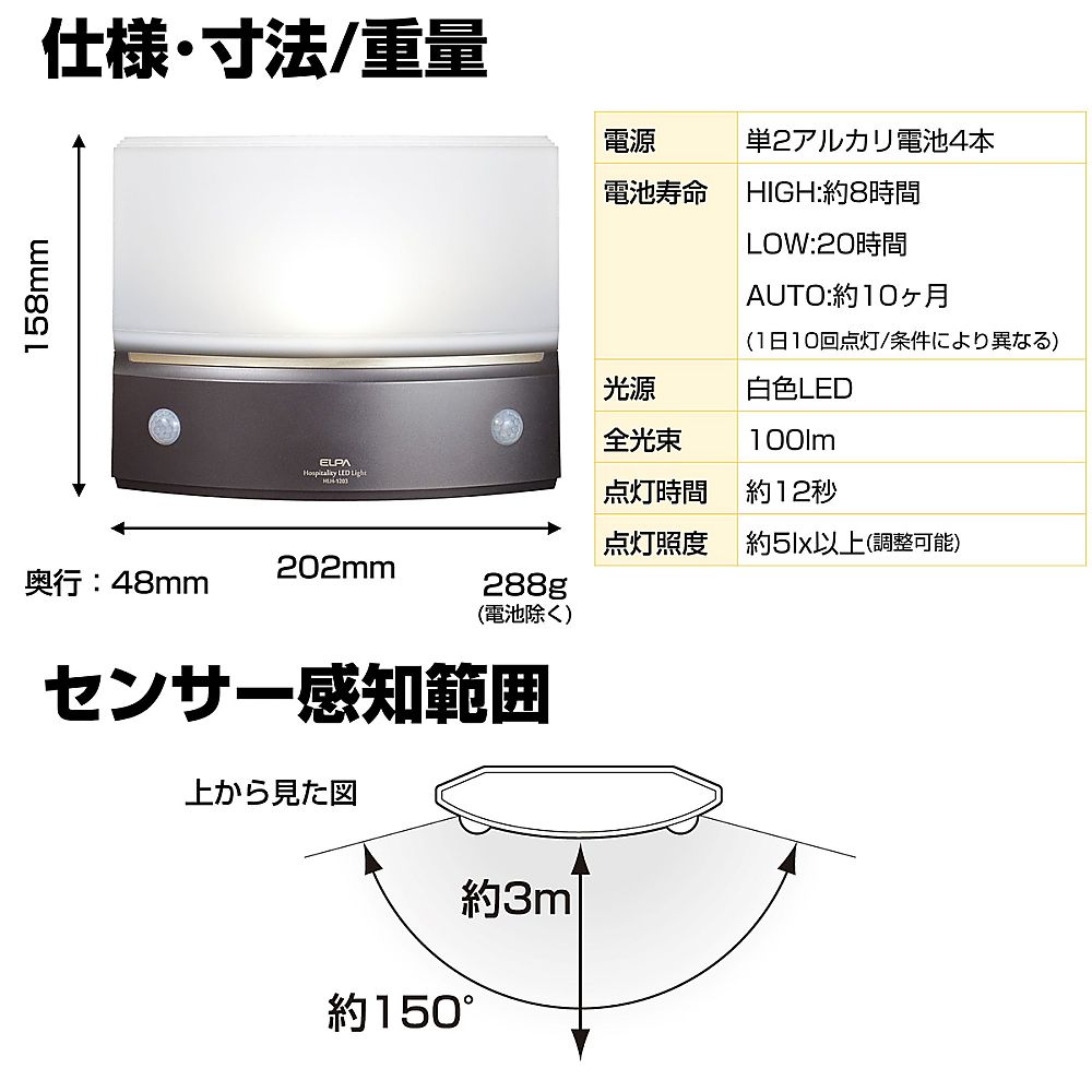 もてなしライト・据置(薄)画像