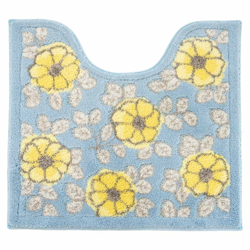 フローリア トイレマット約55x60cm B ブルー画像