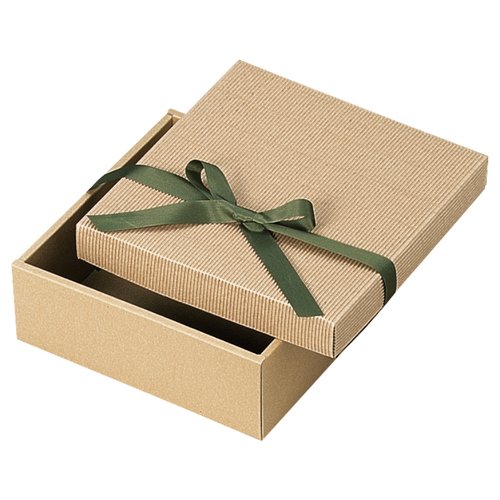 ギフト箱 ナチュラルBOX32号225角ヒモ付 ヤマニパッケージ [ケース販売]画像