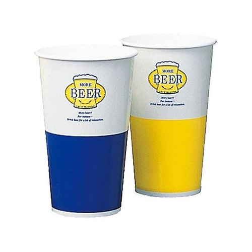 紙コップ ビアーカップ 545ml 5個 ペーパーコップ画像