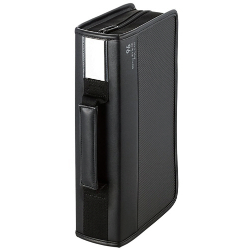 Blu-ray/DVD/CD対応 ﾌｧｽﾅｰｹｰｽ 96枚収納 ﾌﾞﾗｯｸ 1個画像