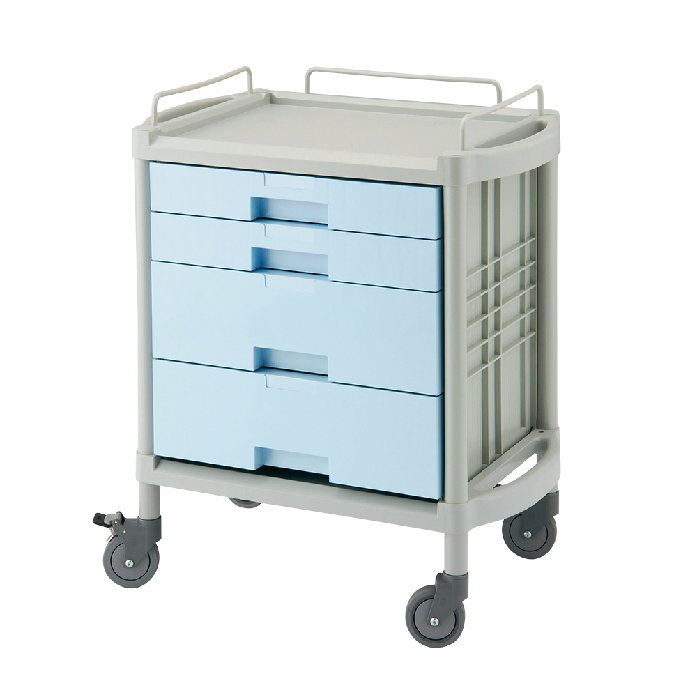 ユーティリティカート 引出浅型2段･深型2段 745×475×850mm画像