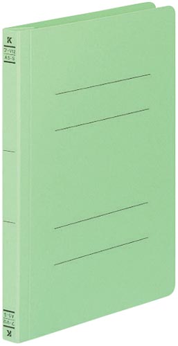 フラットファイルＶ樹脂とじ具　Ａ５縦　緑　１０冊画像