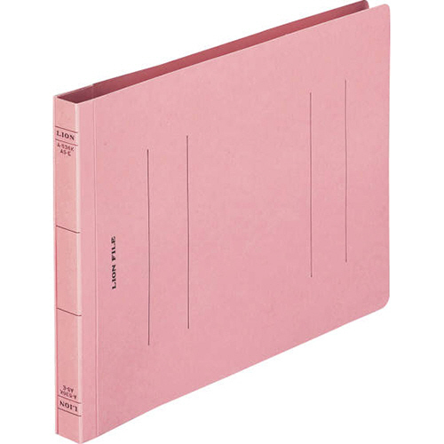 ﾌﾗｯﾄﾌｧｲﾙ(環境) 樹脂押え具 A5ﾖｺ 150枚収容 背幅18mm ﾋﾟﾝｸ 1ｾｯﾄ(10冊)画像