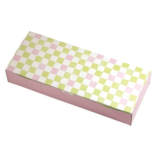 ルミアサービス箱１０個　格子　わかくさ色画像