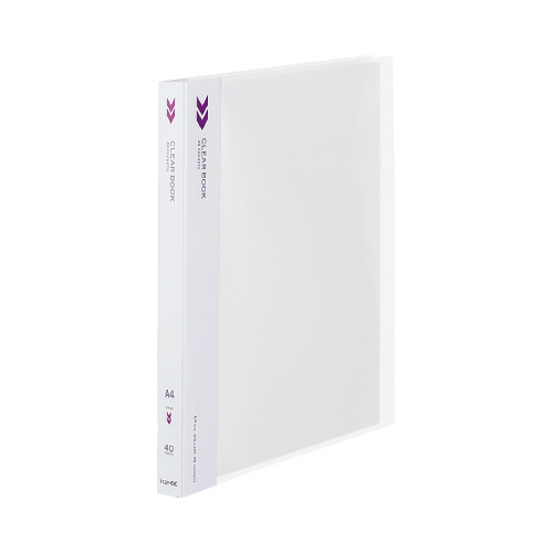 クリヤーブックＫ２　固定式Ａ４縦４０Ｐ透明