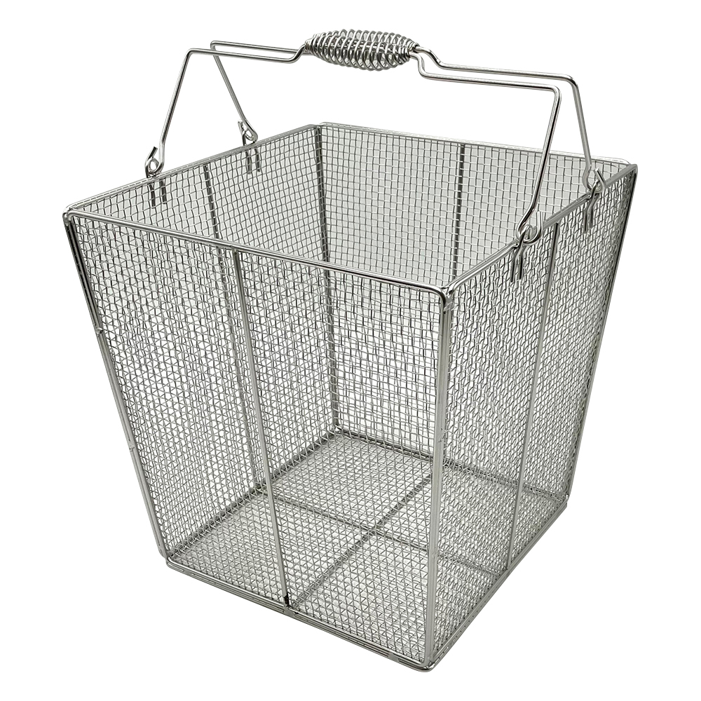 ステンレス角型洗浄カゴ（テーパ付き）　300角（240角）×300mm画像