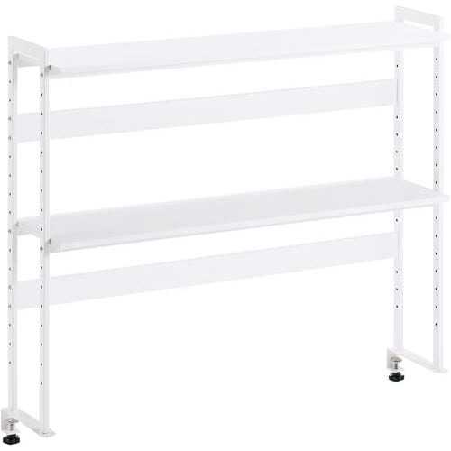 デスク周りデスクラック２段Ｗ１０００スノーホワイト画像