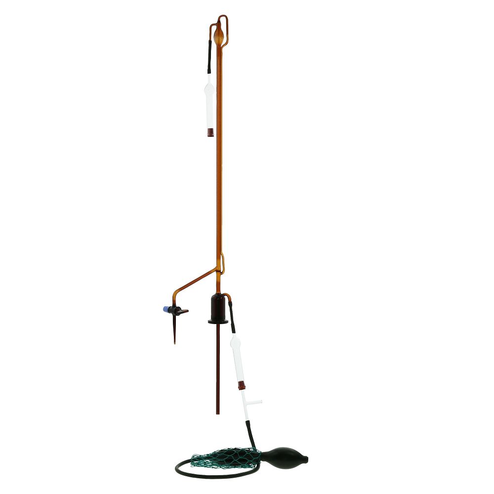 自動ビュレット　スーパーグレード　茶褐色　ガラスコック付　本体のみ　25mL画像