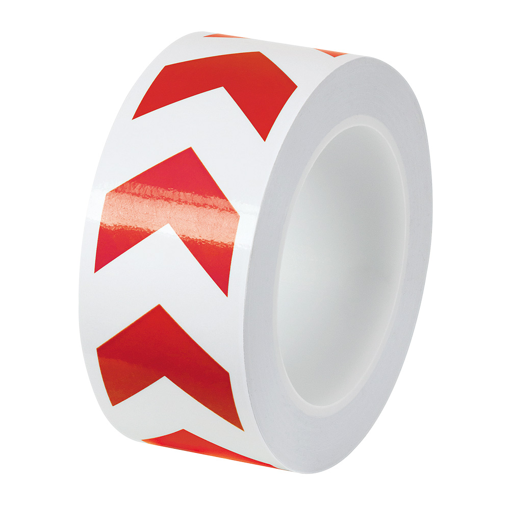 誘導ラインテープ（PET加工）　白/赤