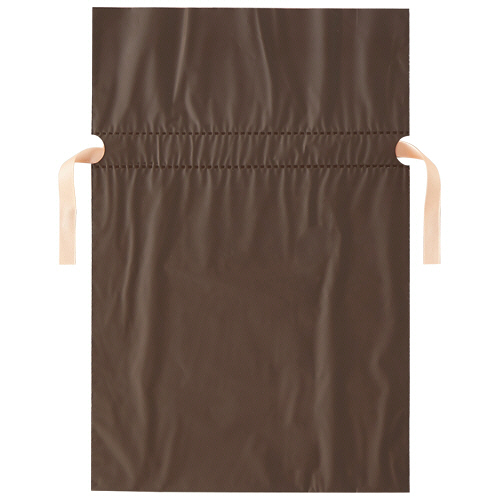 梨地ﾘﾎﾞﾝ付ｷﾞﾌﾄﾊﾞｯｸﾞ ﾌﾞﾗｳﾝ 24cm 1ﾊﾟｯｸ(20枚)画像