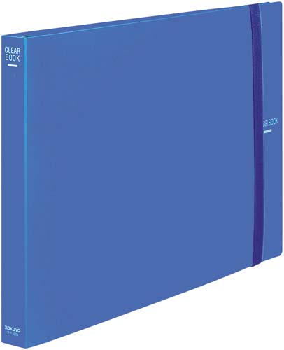 クリヤーブック替紙式Ａ３横　青　２冊画像