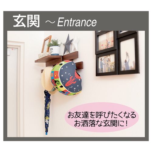 フック 3個入り 木製フック すのこに掛けられる家具 オプション パーツ ダークブラウン 商品全体が正面から見える状態で、フックの木目や色合いが際立っている。