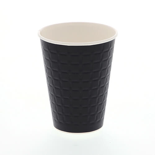 スマイル 紙コップ モデレカップ 13オンス ブラック 50個画像