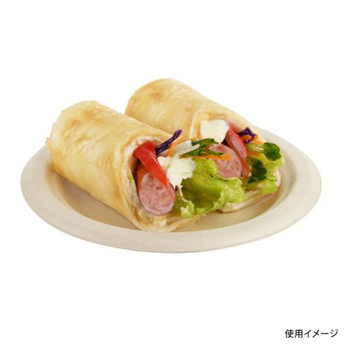 パルプモールド BB丸プレート160 パックスタイル 白いプレートが複数重ねて並べられた様子
