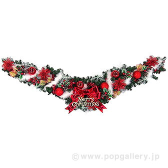 180cmクリスマスアレンジスワッグ画像