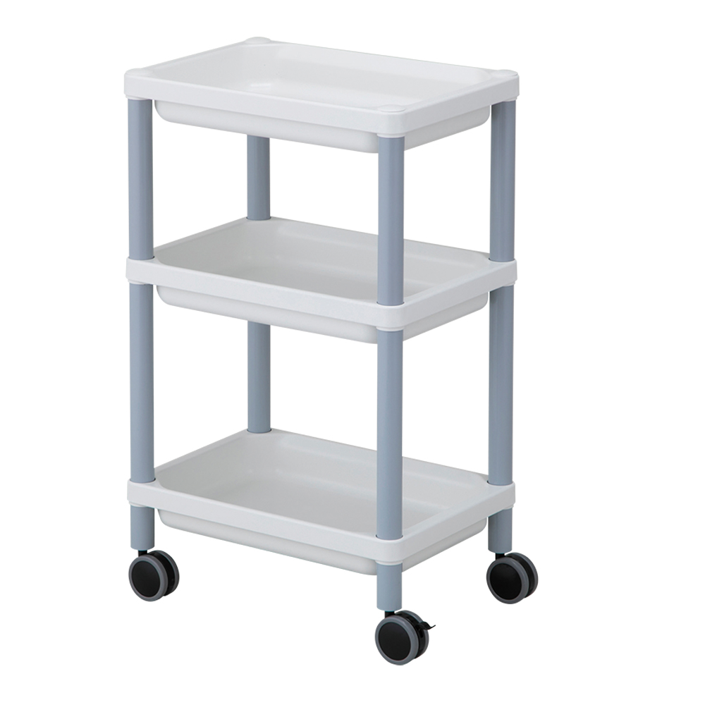 モバイルトレーカート　3段　グレー画像