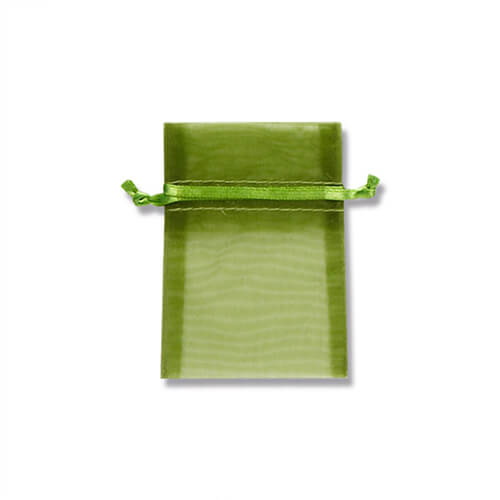 オーガンジーバッグ ＳＳ オリーブ １０枚画像