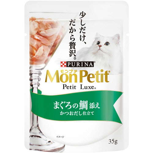 ﾓﾝﾌﾟﾁ ﾌﾟﾁﾘｭｸｽﾊﾟｳﾁ まぐろの鯛添え かつおだし仕立て 35g 1ｾｯﾄ(12ﾊﾟｯｸ)画像