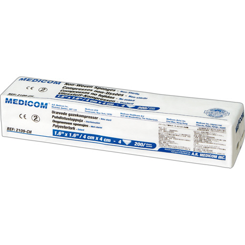 ﾒﾃﾞｨｺﾑ 不織布ｶﾞｰｾﾞ 4×4cm 4PLY(4枚重ね) 1ﾊﾟｯｸ(200枚)