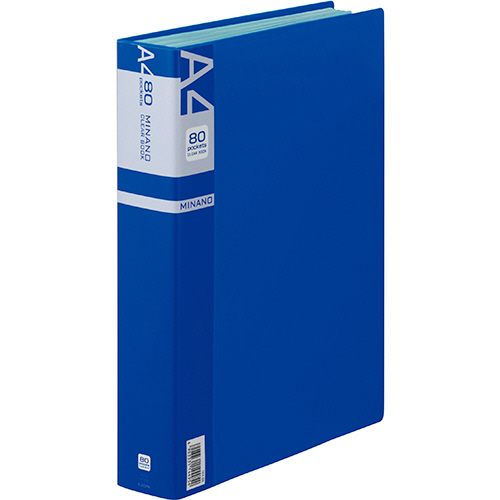 ｸﾘｱｰﾌﾞｯｸ MINANO(ﾐﾅﾉ) A4ﾀﾃ 80ﾎﾟｹｯﾄ 背幅50mm ﾌﾞﾙｰ 1冊画像