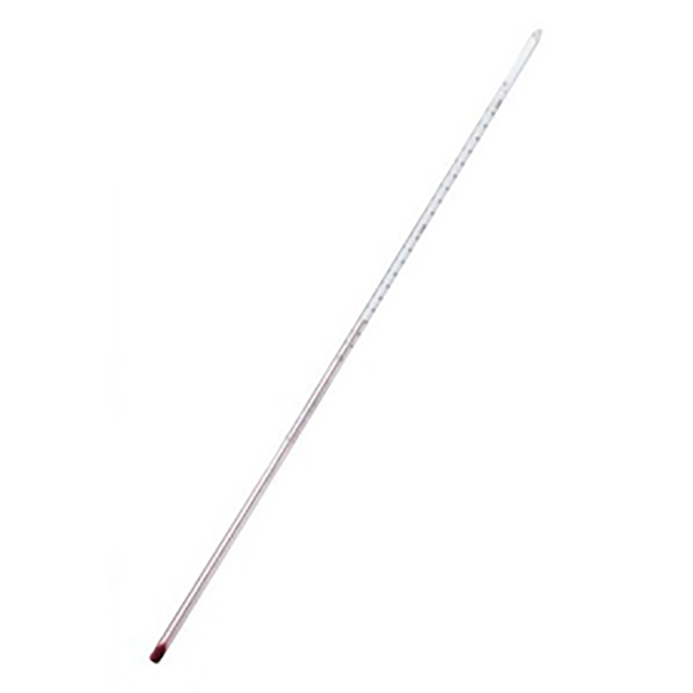 足長赤液棒状温度計　200℃　600mm画像