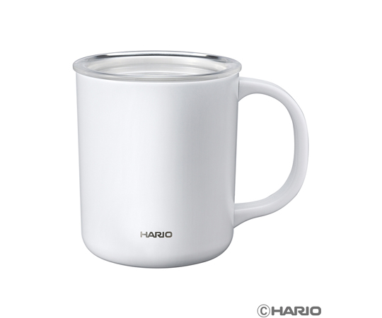 セラミックコーティング 真空二重保温マグ 350mL ホワイト画像