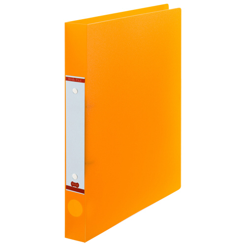 Oﾘﾝｸﾞﾌｧｲﾙ A4ﾀﾃ 2穴 200枚 ﾘﾝｸﾞ内径25mm背幅35mmｵﾚﾝｼﾞ 1ｾｯﾄ(10冊)画像