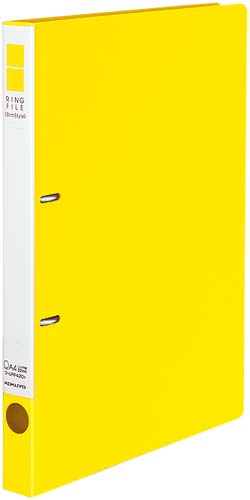 リングＦスリムスタイル黄Ａ４縦背幅２７ｍｍ３０冊画像