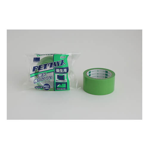 手で切りやすく糊残りしにくい養生テープ