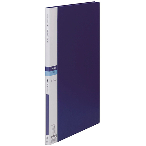 ﾏｲﾎﾙﾀﾞｰｻｲﾄﾞ A3ﾀﾃ 40ﾎﾟｹｯﾄ 背幅15mm ﾌﾞﾙｰ 1ｾｯﾄ(6冊)画像