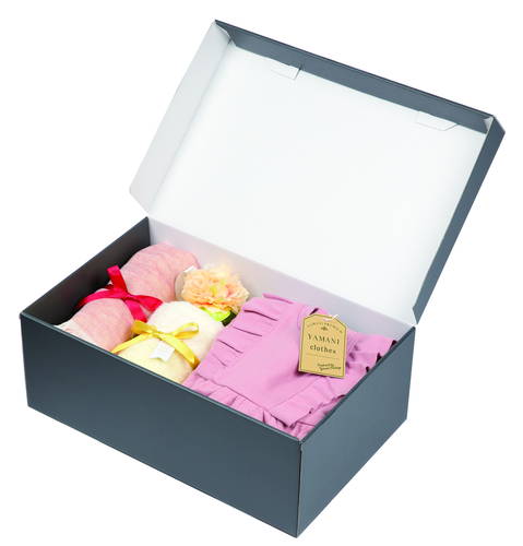 ギフトボックス（身蓋一体型・グレー・360×223×高131mm）画像