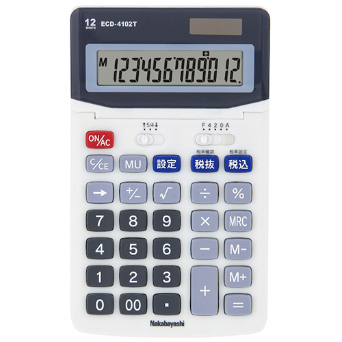 電卓 ﾃﾞｽｸﾄｯﾌﾟ ｽﾀﾝﾀﾞｰﾄﾞ M 12桁 ﾗｲﾄｸﾞﾚｰ 1台