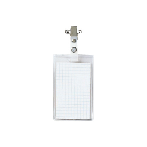 タッグ名札縦型安全ピン・クリップ両用９１×５６ｍｍ画像