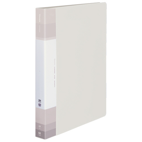 ｸﾘﾔｰﾌﾞｯｸGlassele 固定式･背P A4 60P 背幅32-47mm ｵﾌﾎﾜｲﾄ 1冊画像