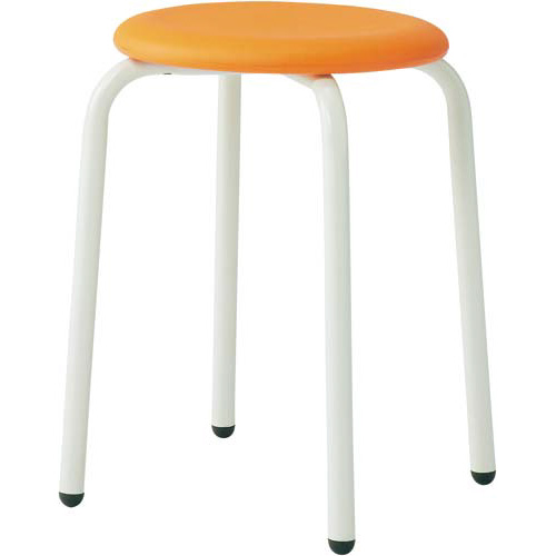 ブロースツール　高さ４２０　オレンジ　６脚セット画像