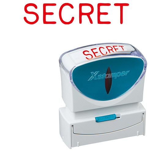 Xｽﾀﾝﾊﾟｰ ﾋﾞｼﾞﾈｽ用ｷｬｯﾌﾟﾚｽ B型 (SECRET) ﾖｺ 赤 1個画像
