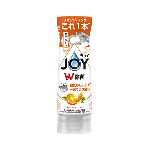 除菌ジョイコンパクトオレンジ　逆さボトル２９０ｍｌ画像