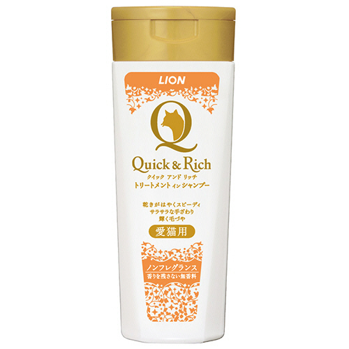 ｸｲｯｸ&ﾘｯﾁ ﾄﾘｰﾄﾒﾝﾄｲﾝｼｬﾝﾌﾟｰ 愛猫用 ﾉﾝﾌﾚｸﾞﾗﾝｽ 200ml 1本画像