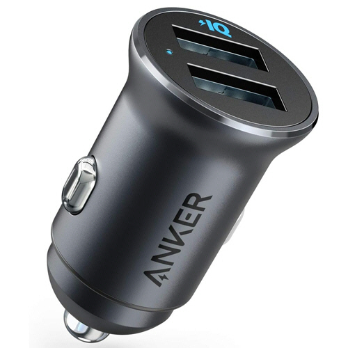 ｶｰﾁｬｰｼﾞｬｰ ANKER PowerDrive 2 Alloy ﾌﾞﾗｯｸ 1個